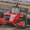 Red IndyCar Diamond Paintings