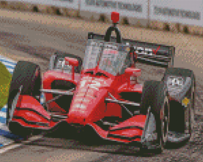 Red IndyCar Diamond Paintings