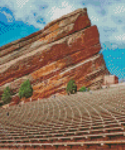 Red Rocks Amphitheatre Building Diamond Paintings