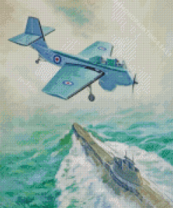 Royal Navy Plane Art Diamond Paintings