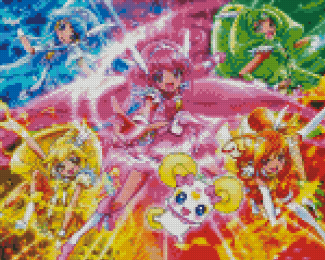 Smile PreCure Characters Diamond Paintings