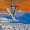 Snowboarding Diamond Paintings