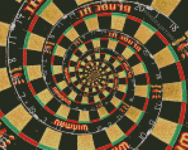 Spiral Dart Board Diamond Paintings