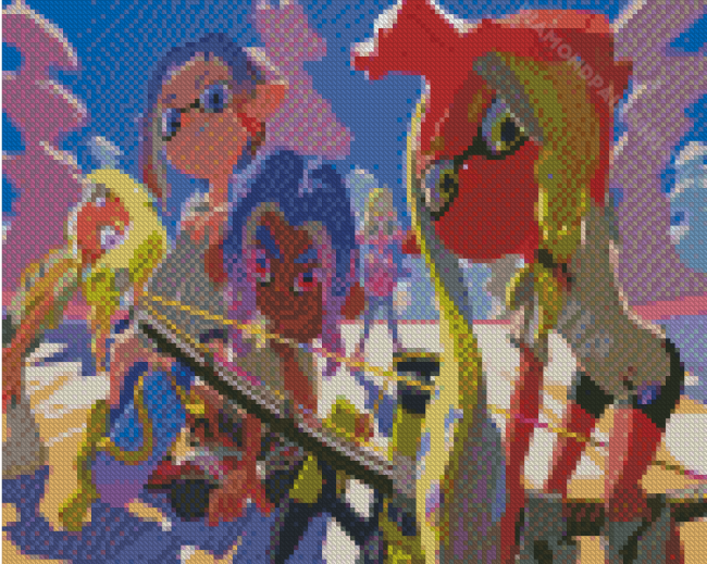 Splatoon 3 Game Diamond Paintings