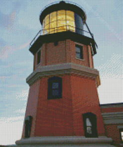 Split Rock Lighthouse Tower Diamond Paintings