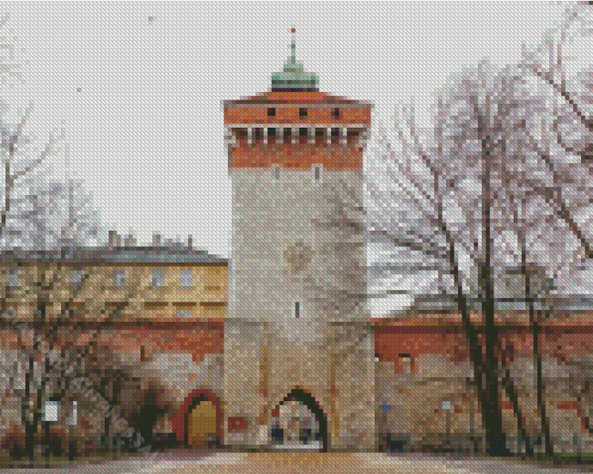 St Florians Gate Historical Place Poland Diamond Paintings