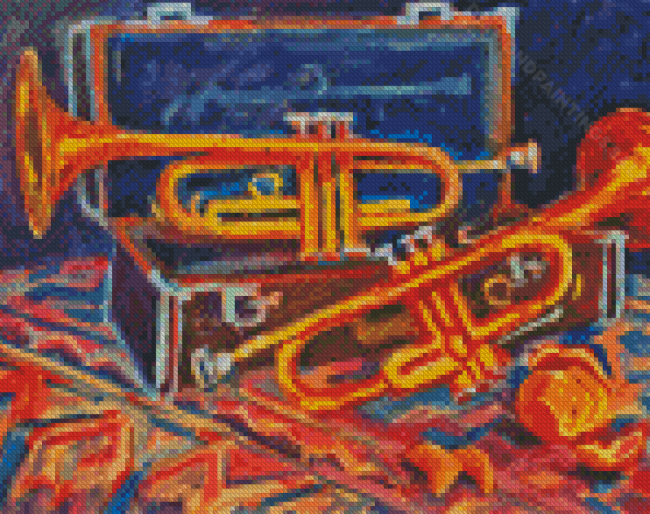 Still Life Trumpet Diamond Paintings