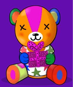 Stitches Bear Animal Crossing Game Diamond Painting