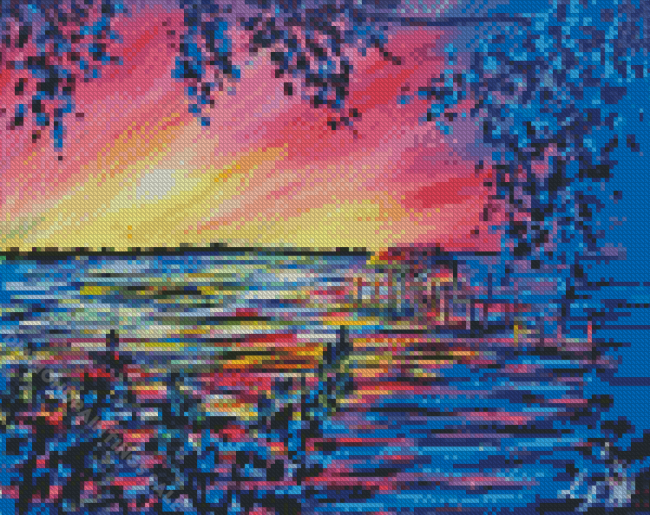 Sunrise On The Indian River Diamond Paintings