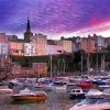 Tenby Harbour At Sunset Diamond Painting