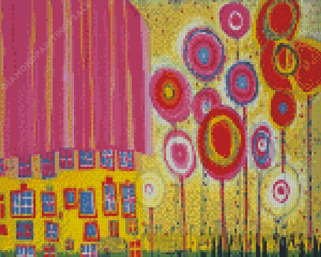 The Trees Are The Flowers Of The Good By Hundertwasser Diamond Paintings