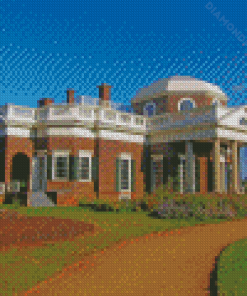 Thomas Jefferson's Home Monticello Diamond Paintings