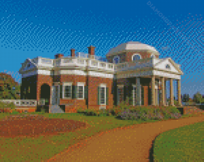 Thomas Jefferson's Home Monticello Diamond Paintings