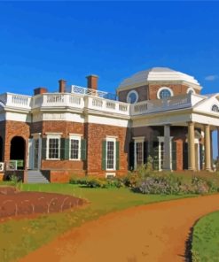 Thomas Jefferson's Home Monticello Diamond Painting