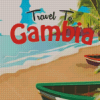 Travel To Gambia Poster Diamond Paintings