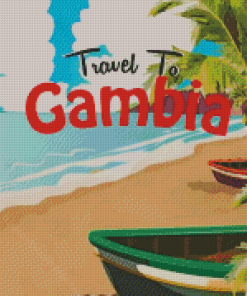 Travel To Gambia Poster Diamond Paintings