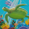 Dolphin And Turtle Underwater Diamond Paintings