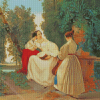 Two Ladies In The Park Diamond Paintings