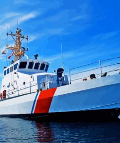 United States Coast Guard Boat Diamond Painting