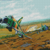 Vietnam Aircraft War Diamond Painting