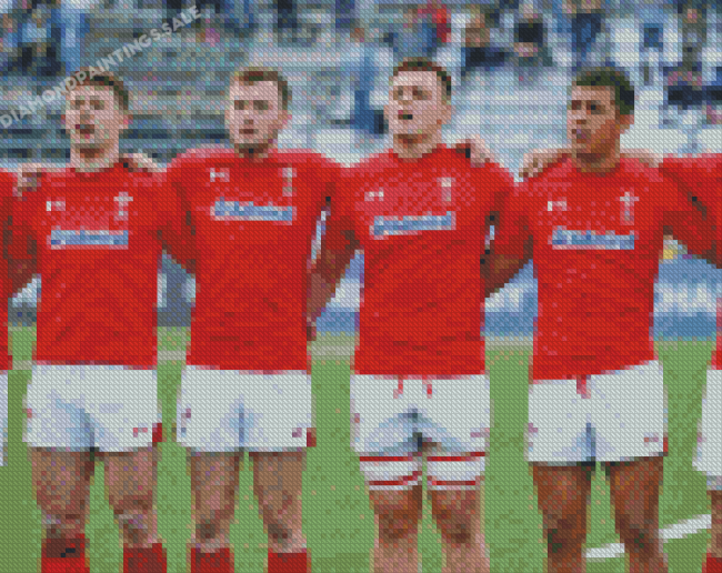 Wales Rugby Union Team Diamond Paintings