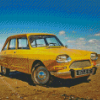 Yellow Citroen Ami 8 Car Diamond Paintings