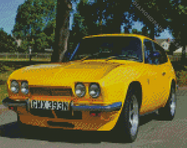 Yellow Reliant Scimitar Diamond Paintings