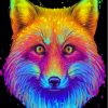 Abstract Neon Fox Diamond Painting