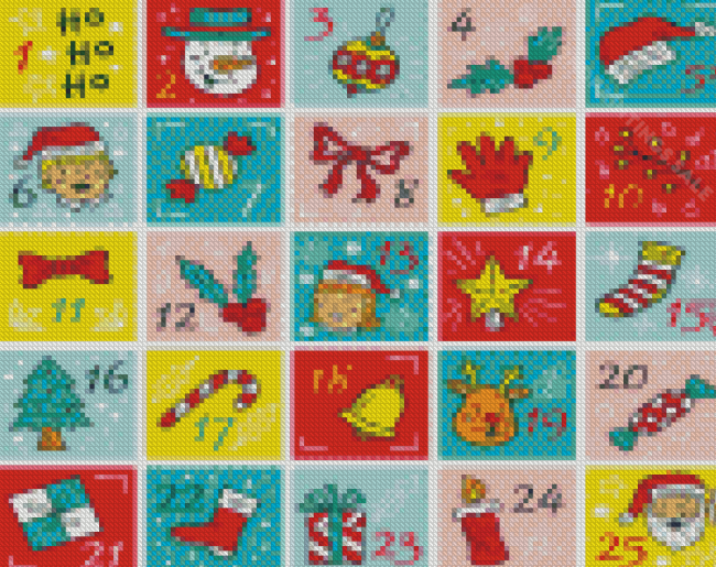 Aesthetic Advent Calendar Diamond Paintings