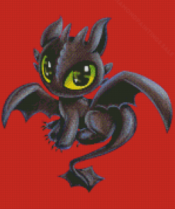 Aesthetic Baby Toothless Diamond Paintings