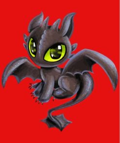 Aesthetic Baby Toothless Diamond Painting