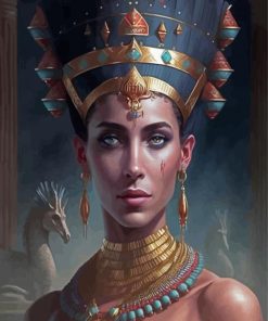 Aesthetic Egyptian Pharaonic Lady Diamond Painting