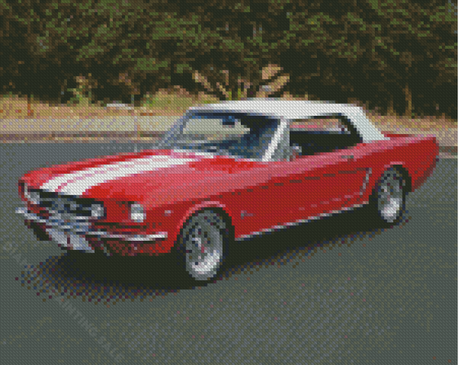 Aesthetic Ford Mustang 65 Diamond Paintings