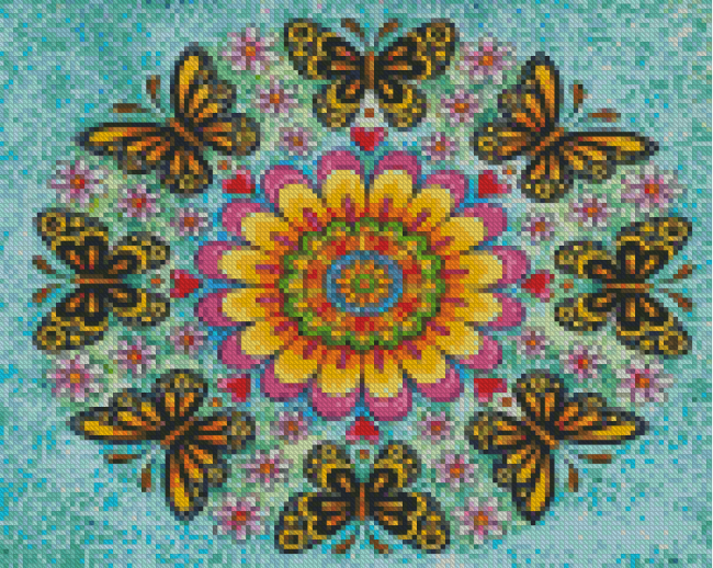 Aesthetic Mandala Butterfly Diamond Paintings