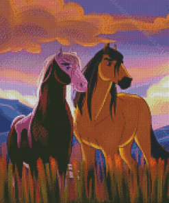 Aesthetic Stallion Spirit Of The Cimarron Diamond Paintings