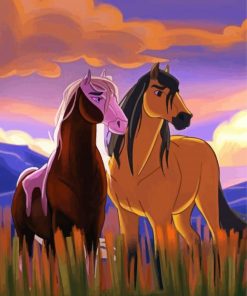 Aesthetic Stallion Spirit Of The Cimarron Diamond Painting