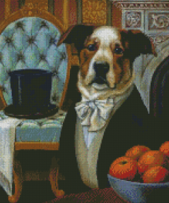 Aesthetic Victorian Dog Diamond Paintings