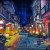 Aesthetic Asian Night Street Diamond Painting