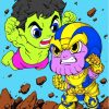 Baby Hulk vs Baby Thanos Diamond Painting