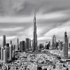 Black And White Cityscape Burj Khalifa Dubai Diamond Painting