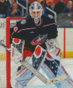 Blue Jackets Elvis Merzļikins Diamond Paintings