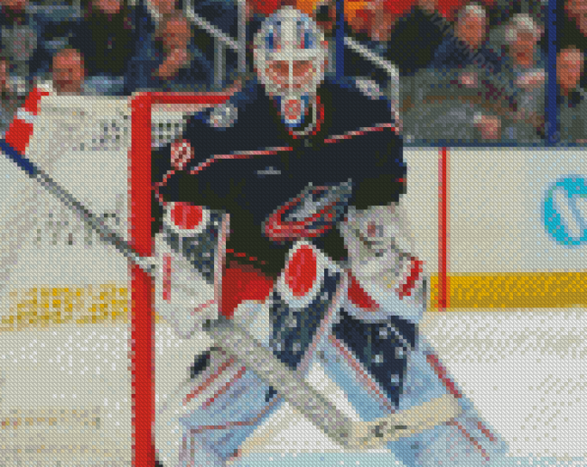 Blue Jackets Elvis Merzļikins Diamond Paintings