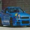 Blue Skyline GTR Diamond Paintings