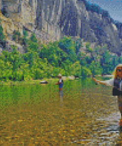 Buffalo River Mountain Fishing Diamond Paintings