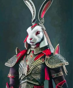 Chinese Rabbit Knight Diamond Painting