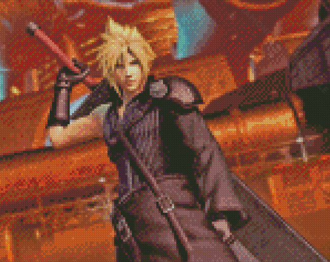 Cloud Strife Final Fantasy Diamond Paintings