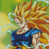 Dragon Ball Z Super Saiyan 3 Diamond Paintings