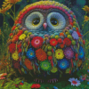 Floral Owl Diamond Paintings