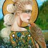 Girl And Bird Diamond Painting