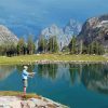 Grand Teton National Park Mountain Fishing Diamond Painting